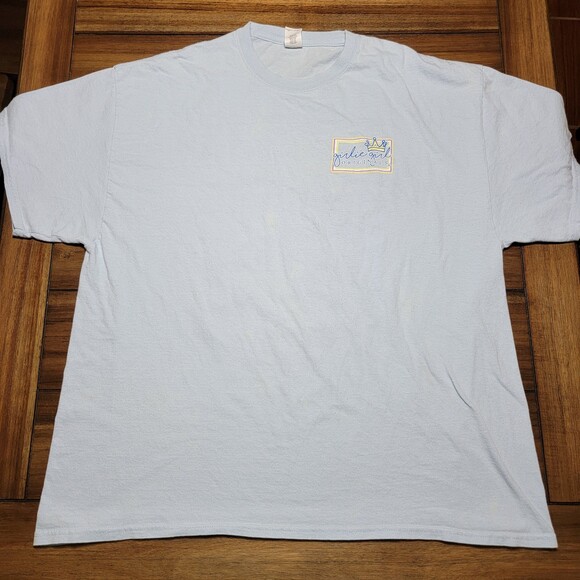 Girlie Girl Originals SS Lt. Blue Tee "TGIF" - Size 2XL - Picture 4 of 7